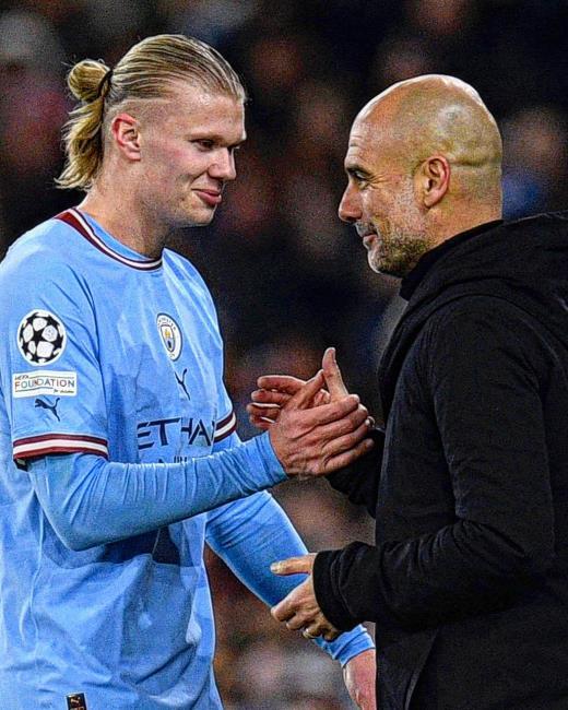 Haaland y Guardiola