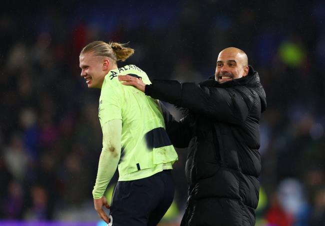 Haaland y Guardiola