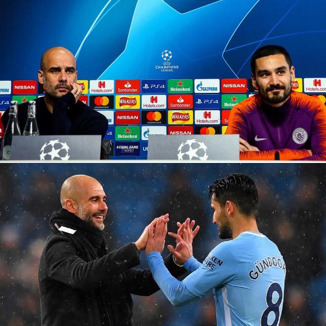 Gundogan y Guardiola