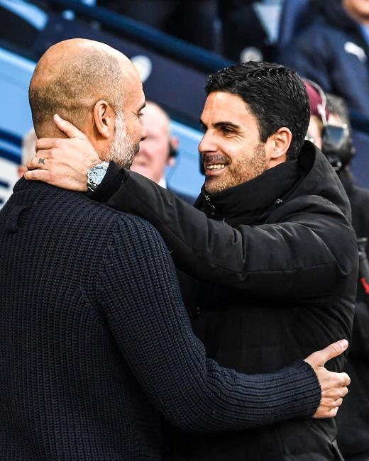 Guardiola y Arteta