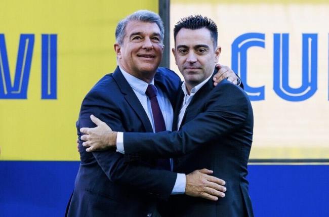 Xavi y Laporta