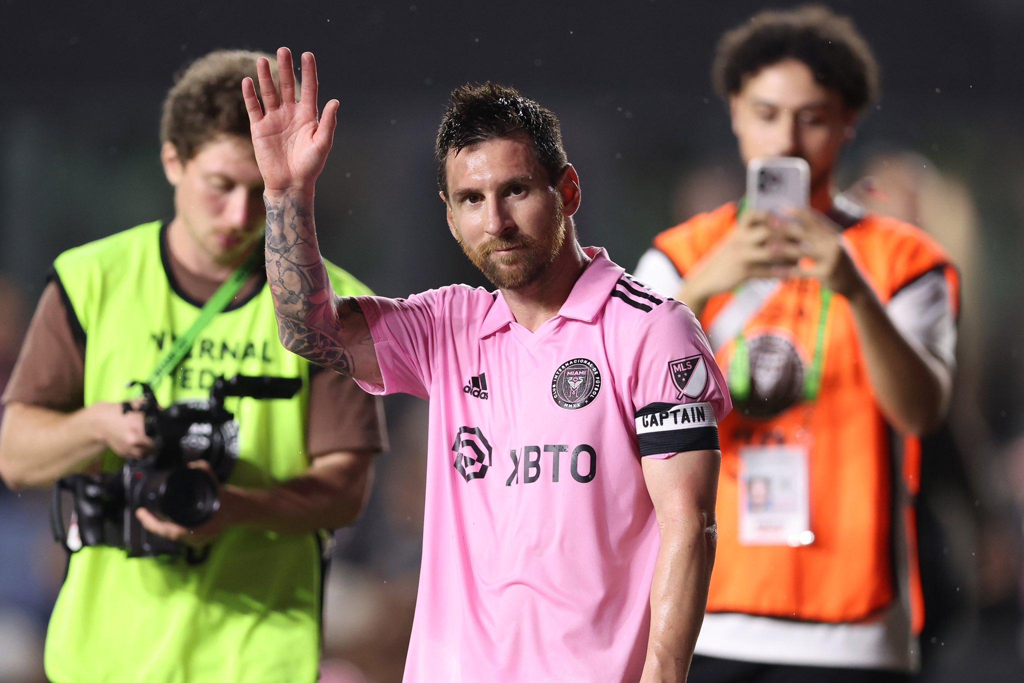 Leo Messi en un encuentro con Inter Miami.