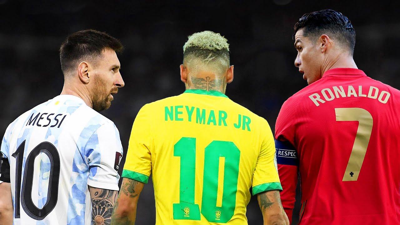 Neymar, Messi y Cristiano