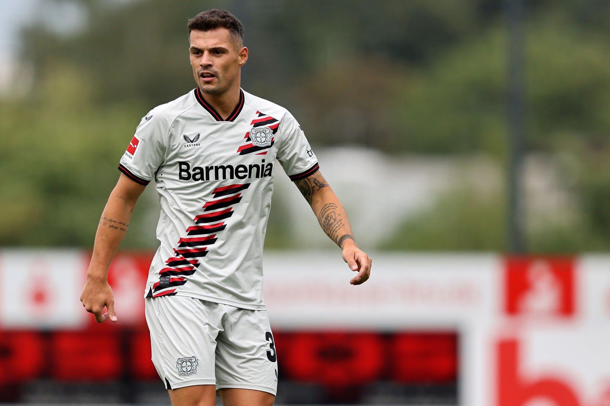 Xhaka con el Bayer Leverkusen