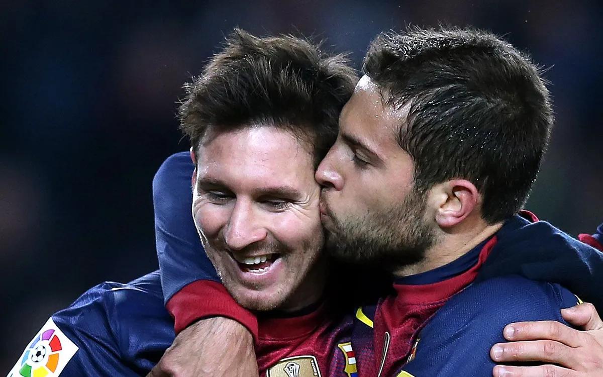 Messi y Jordi Alba
