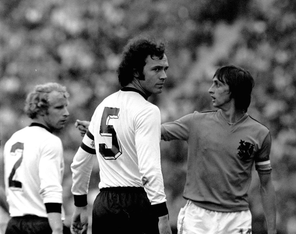 Beckenbauer y Cruyff