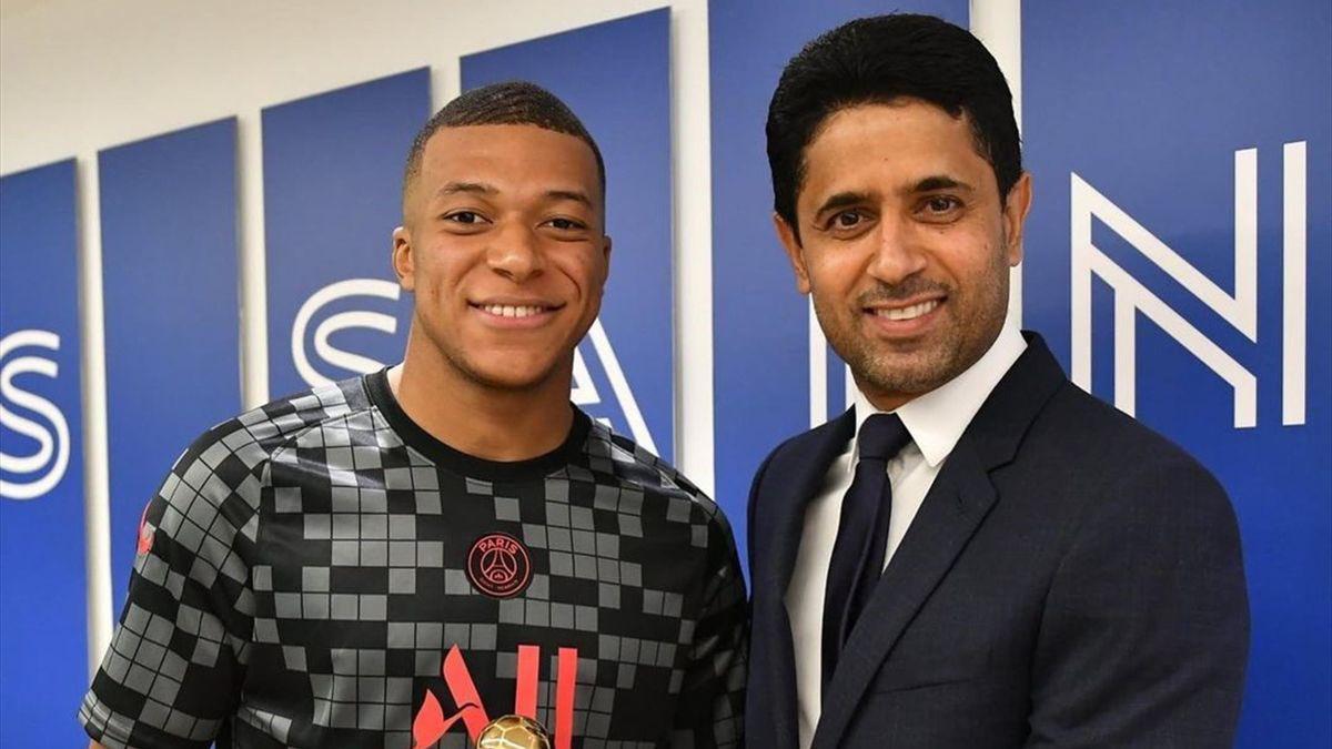 Mbappé y Al-Khelaïfi