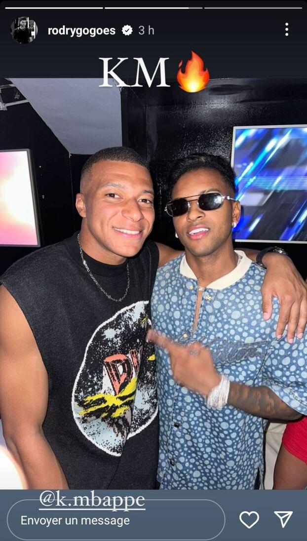 Rodrygo y Mbappé