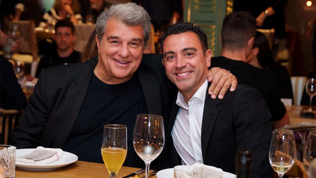 Laporta y Xavi