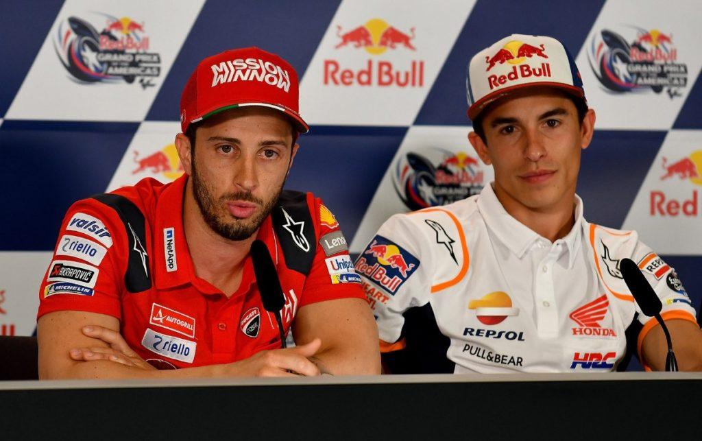 Dovizioso y Márquez