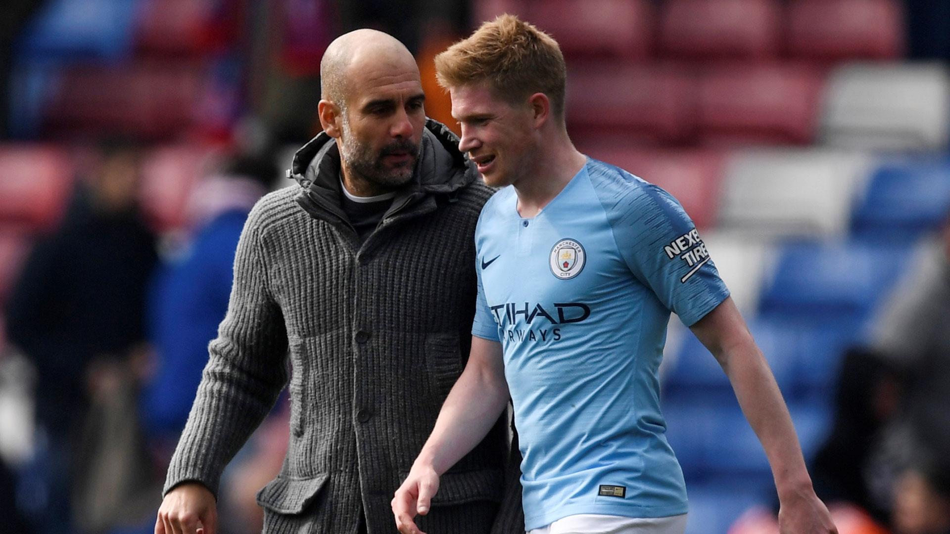 Guardiola y De Bruyne