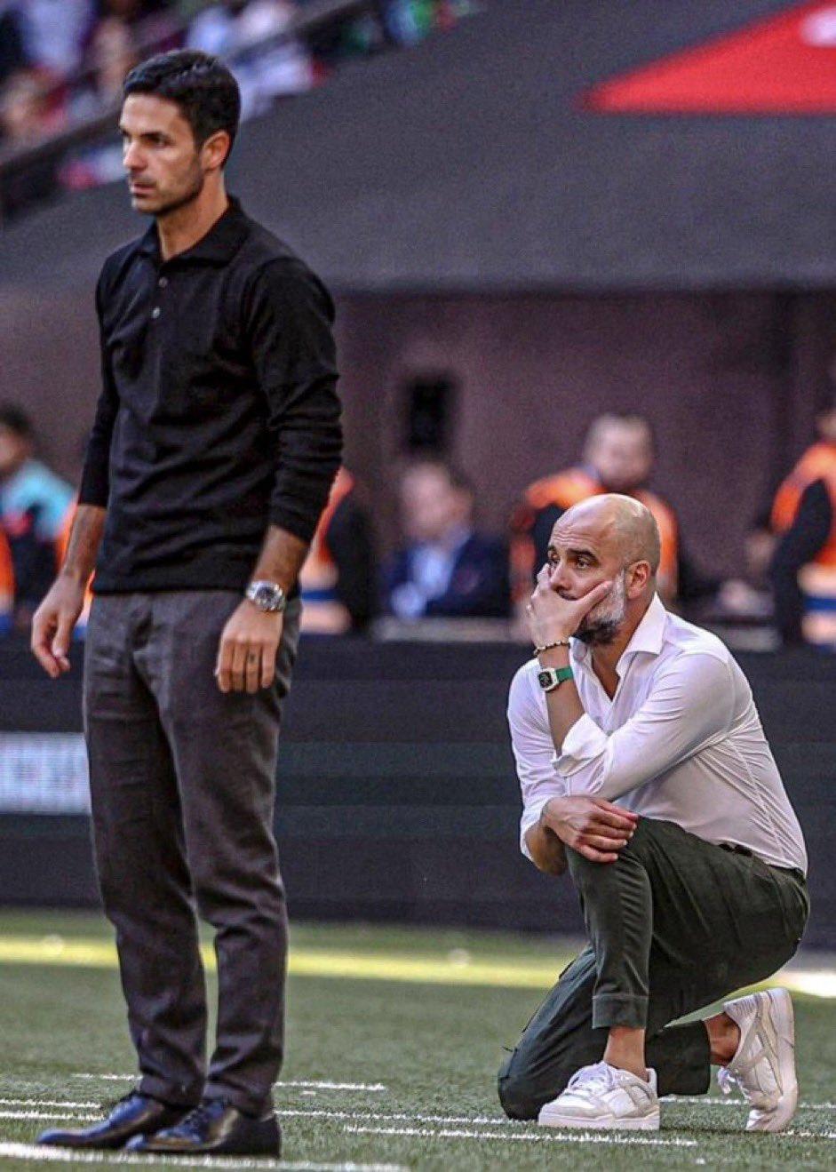 Arteta y Guardiola