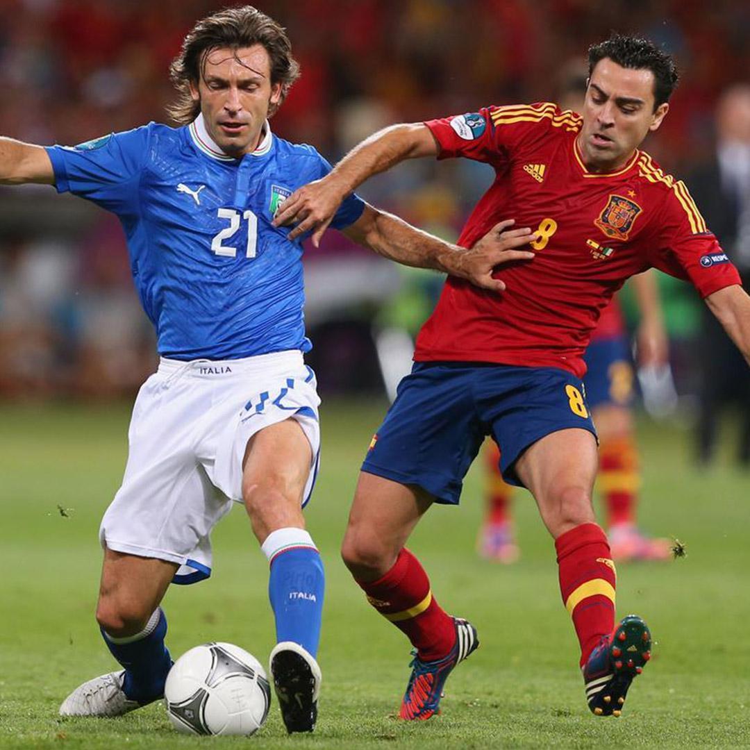 Pirlo y Xavi