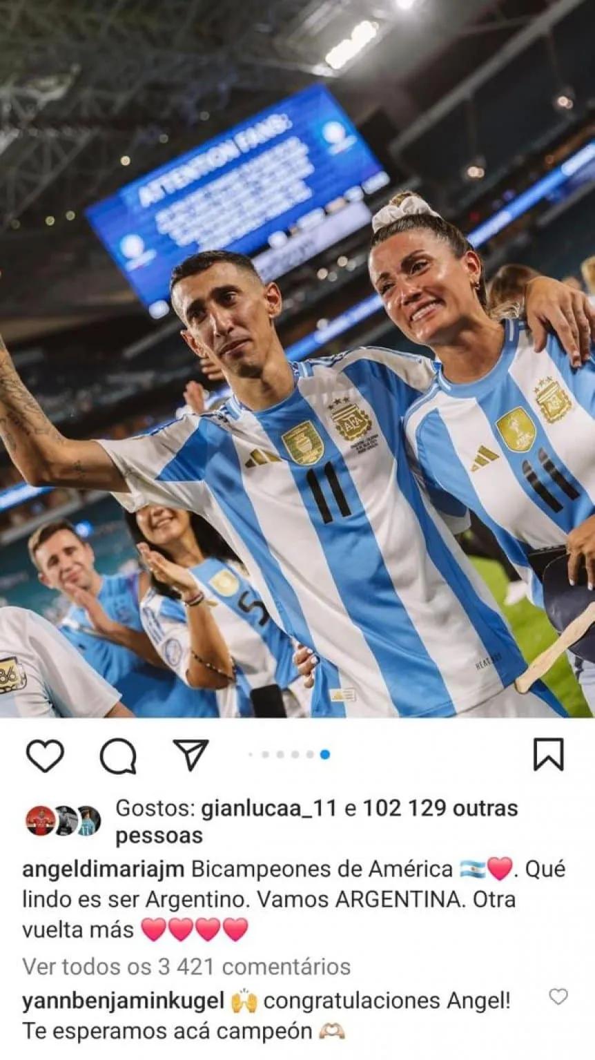 Mensaje Benfica para Di María