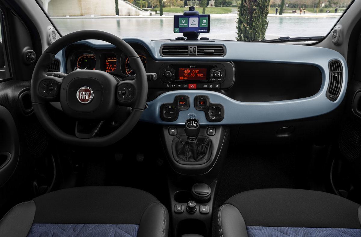 Interior del Fiat Panda