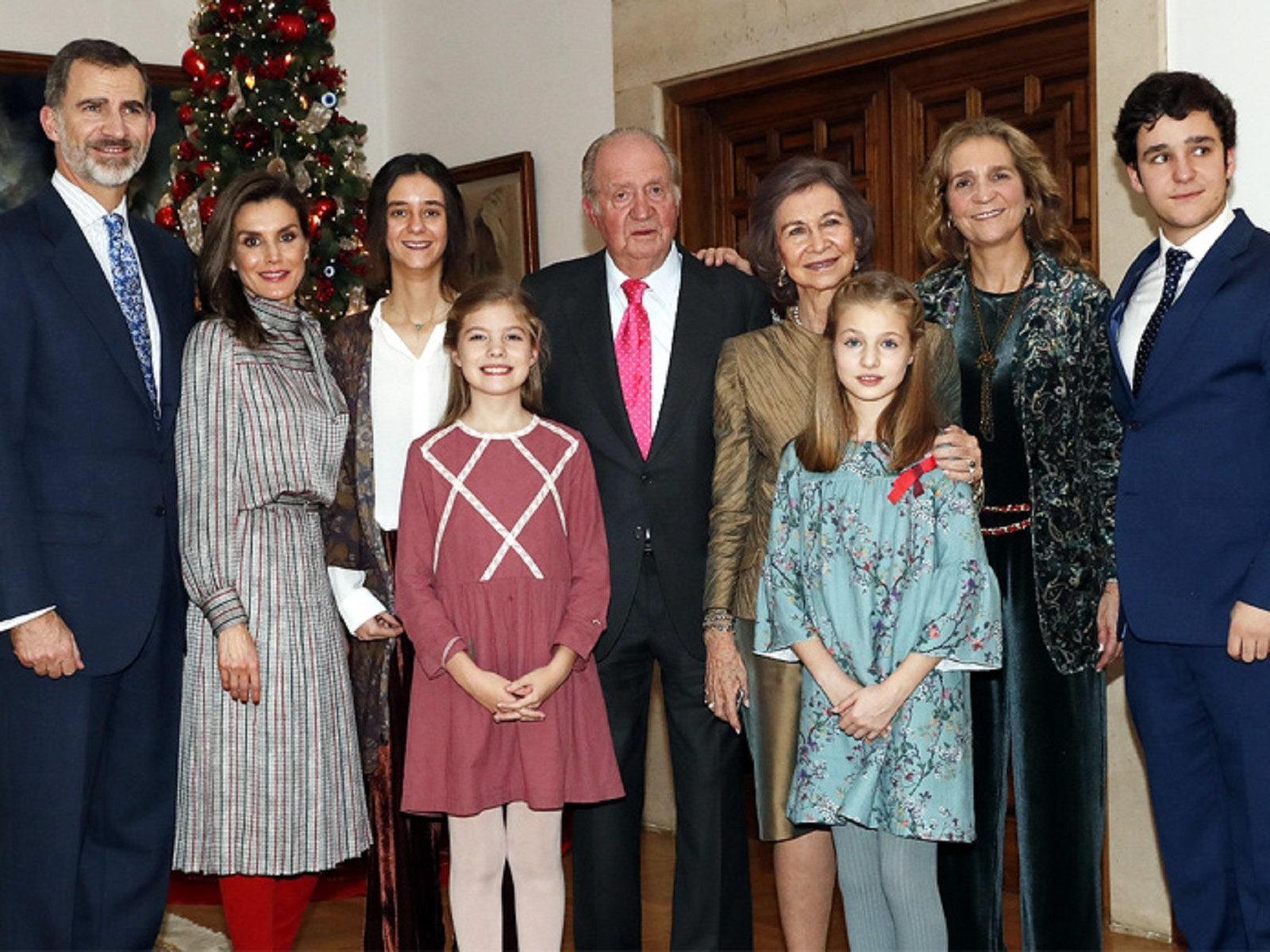 Juan Carlos y su familia
