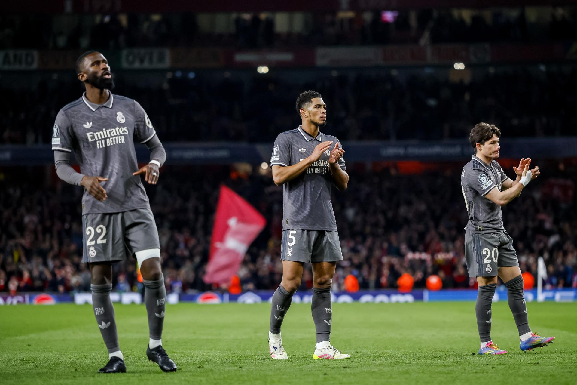Antonio Rüdiger, Jude Bellingham y Fran García - EFE