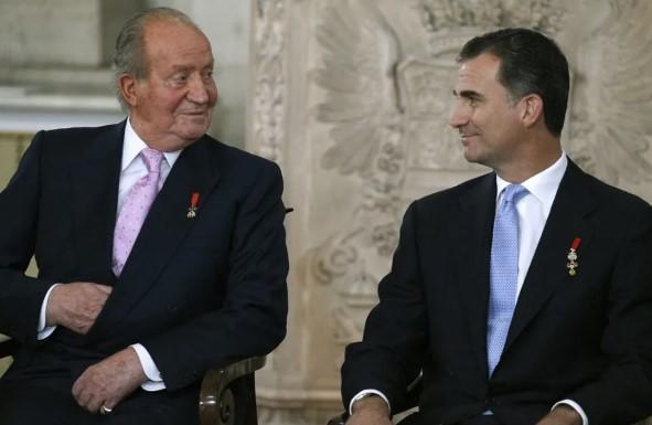 Juan Carlos I y Rey Felipe VI
