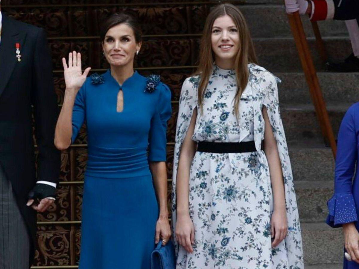 Infanta Sofía y Letizia