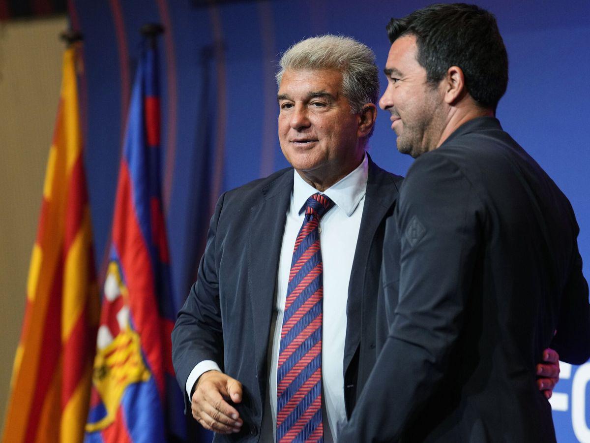 Joan Laporta y Deco - EFE
