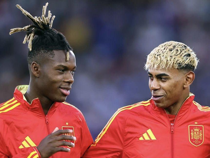 Lamine y Nico Williams