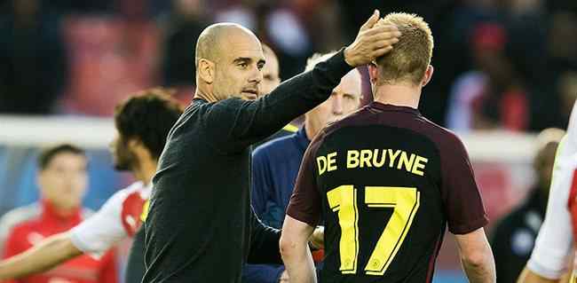 Guardiola y De Bruyne