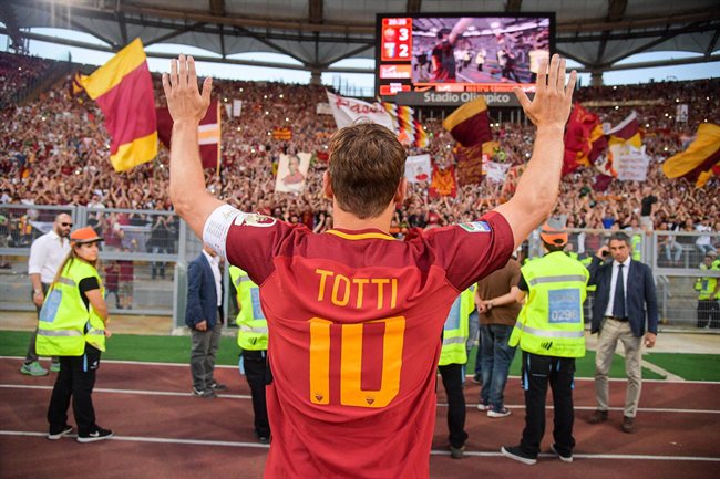 Francesco Totti, con la Roma