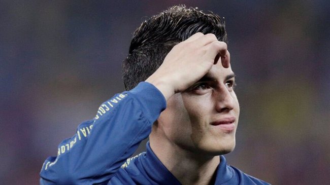 James, con la selección de Colombia