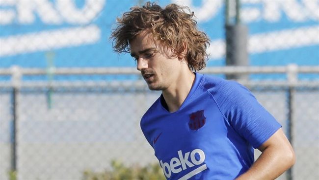 Antoine Griezmann, con el Barça