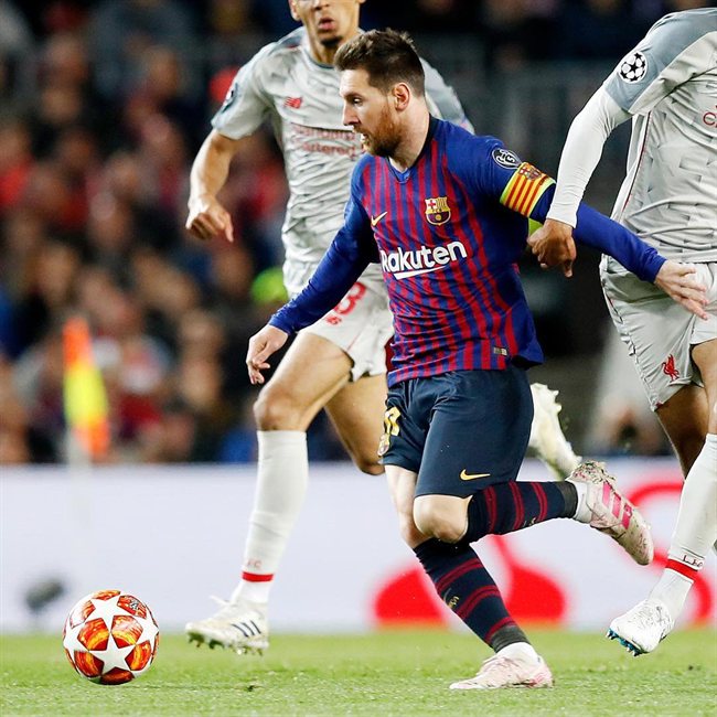 Leo Messi, en un partido en el Camp Nou