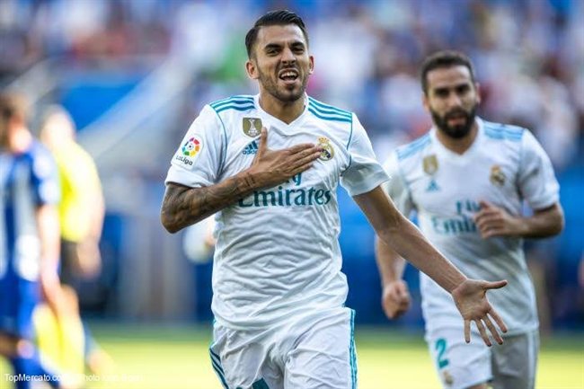 Dani Ceballos, con el Madrid