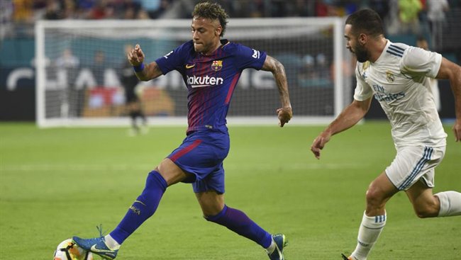 Neymar con el Barça