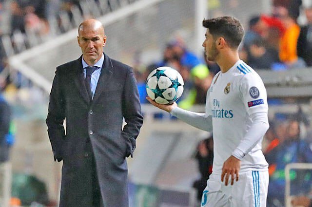 Zidane, en un partido de Liga