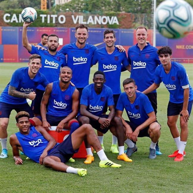 Entrenamiento del Barça
