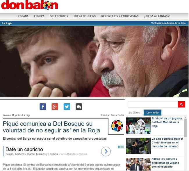 Noticia Piqué