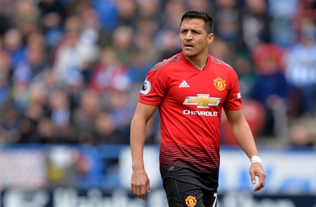 Alexis Sánchez, con el United