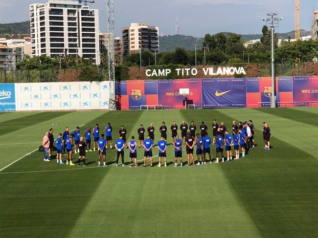 Entrenamiento del Barça