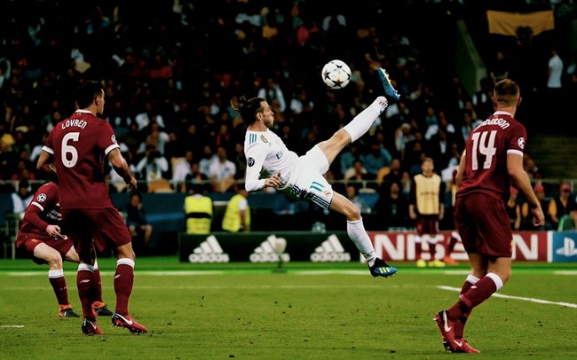 Bale, en la final ante el Liverpool