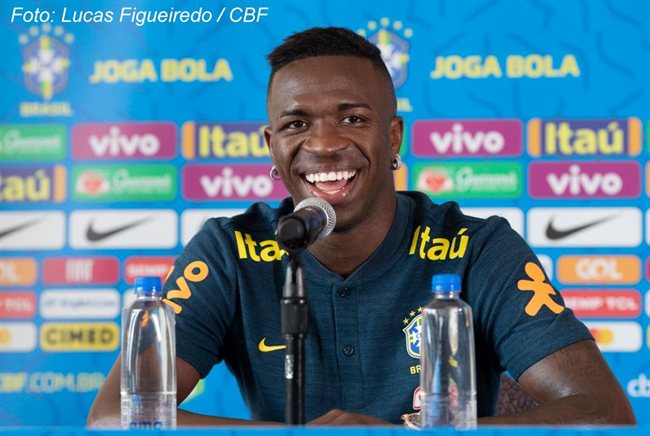 Vinicius Júnior, con Brasil