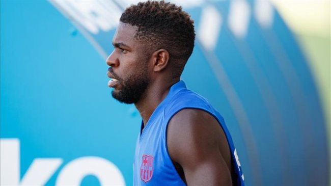 Samuel Umtiti, con el Barça