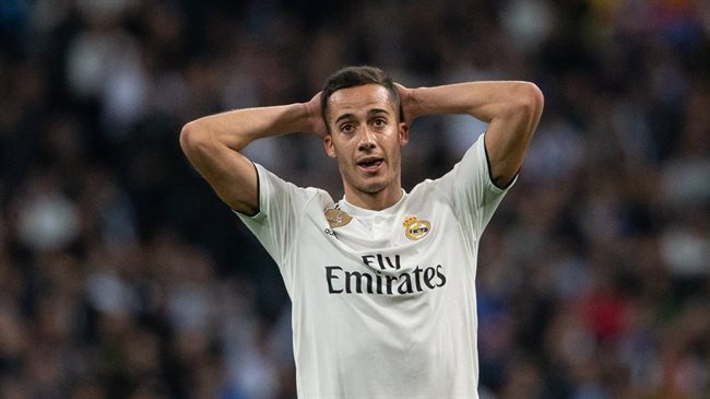 Lucas Vázquez, en el partido ante el Levante