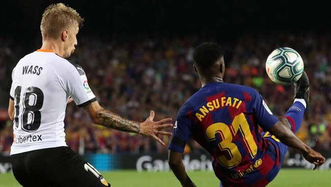 Ansu Fati, contra el Valencia