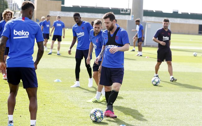 Entrenamiento del Barça