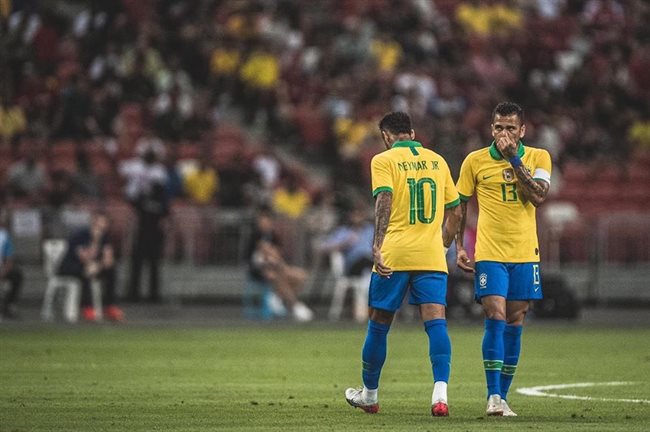 Neymar, con Brasil