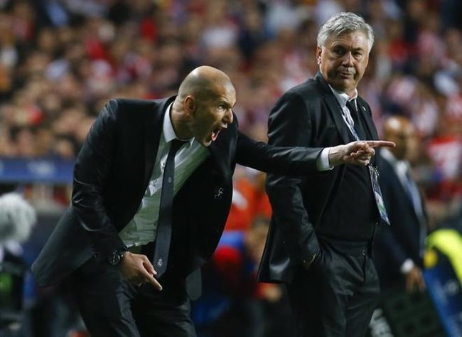 Zidane y Ancelotti