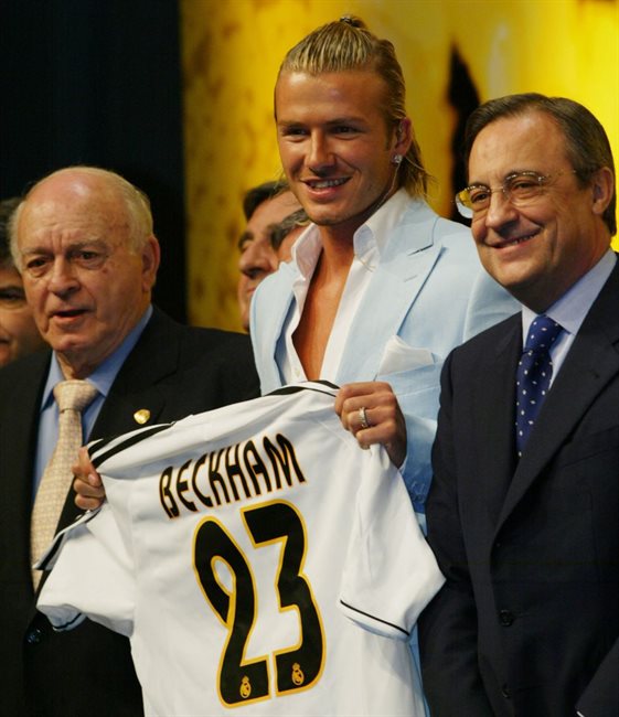 Presentación de David Beckham