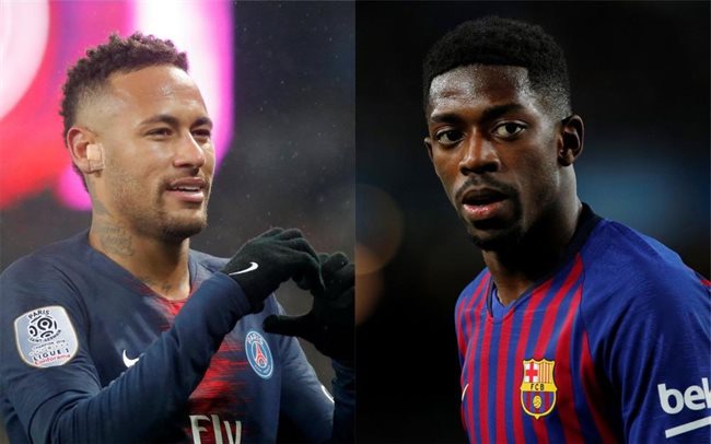 Neymar y Dembelé
