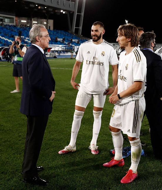 Florentino, Benzema y Modric