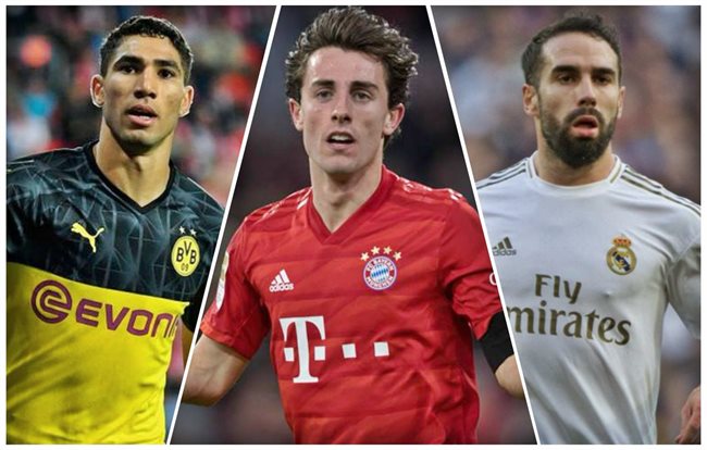 Achraf, Odriozola y Carvajal