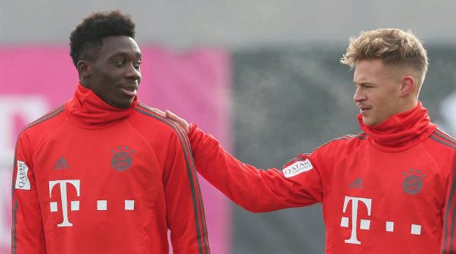 Alphonso Davies y Joshua Kimmich